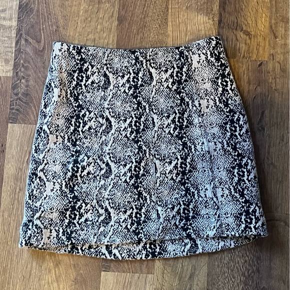 Free People Snake Print Tweed Skirt - Picture 4 of 4